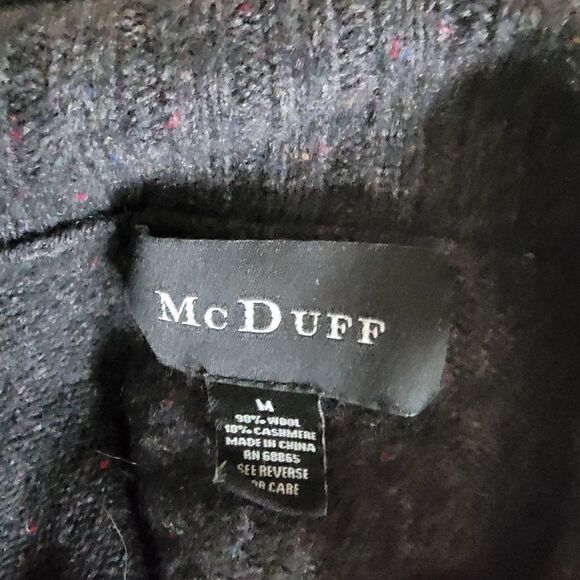 Mc Duff Wool and Cashmere Blend Sweater with Cowl Neck. Size M. - Picture 5 of 6